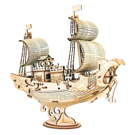 Robotime Diplomatic Ship Classic 3D Wood Puzzles ROETG307
